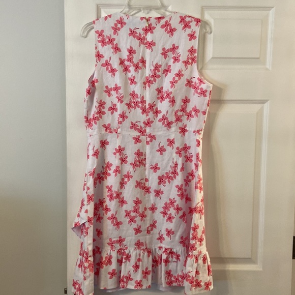 Beautiful Draper James 100% Lien Dress it’s size 10 color white - Picture 7 of 16